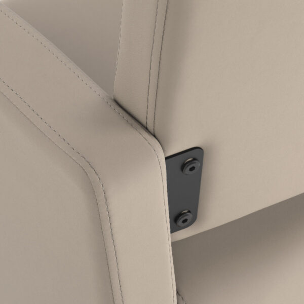 Gabbiano Vitoria kappersstoel grijs-beige 5