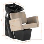 Gabbiano Vitoria wasunit kapper grijs-beige 14