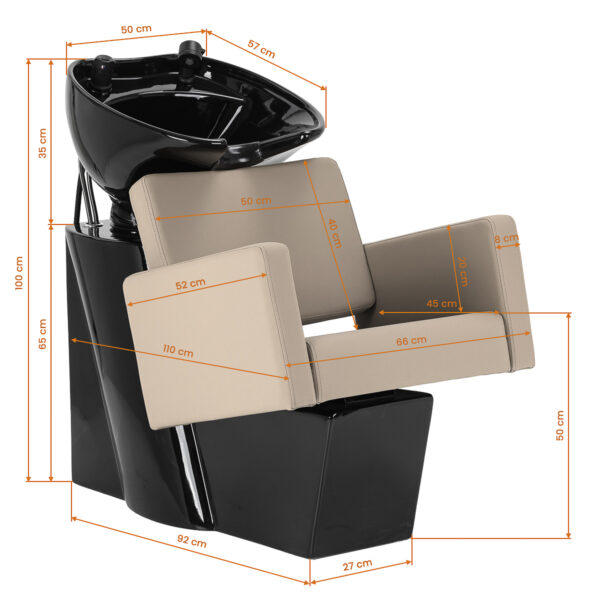 Gabbiano Vitoria wasunit kapper grijs-beige 14