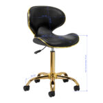 Gabbiano cosmetische kruk Q-4599G zwart V2 7