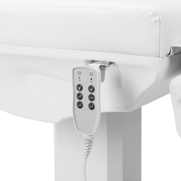 Elektrische cosmetische stoel Azzurro 803D met 3 motoren wit 16