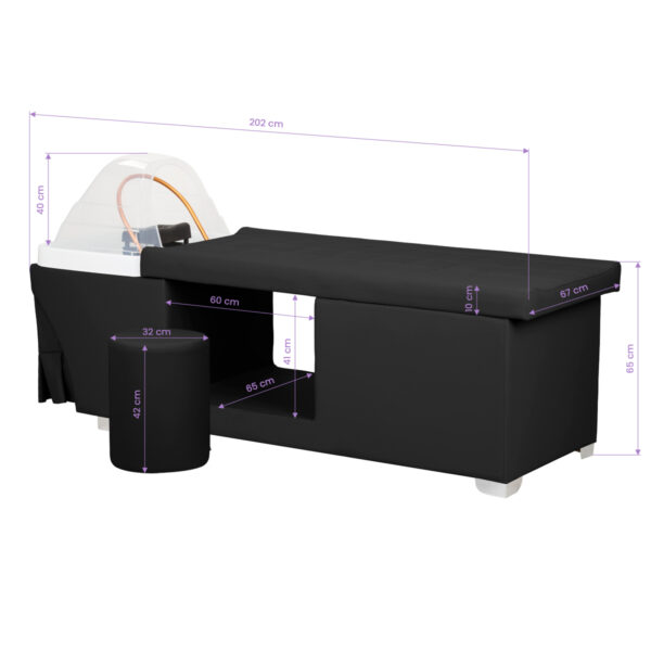 Gabbiano Head Spa Maldives haarwasbed zwart 20