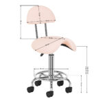 Cosmetische kruk tabouret 6001 roze 8