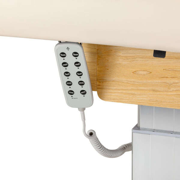 Elektrische SPA-ligstoel Sillon Comfort crème met lichtbruine basis 7