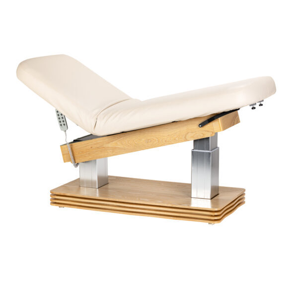 Elektrische SPA-ligstoel Sillon Comfort crème met lichtbruine basis 3