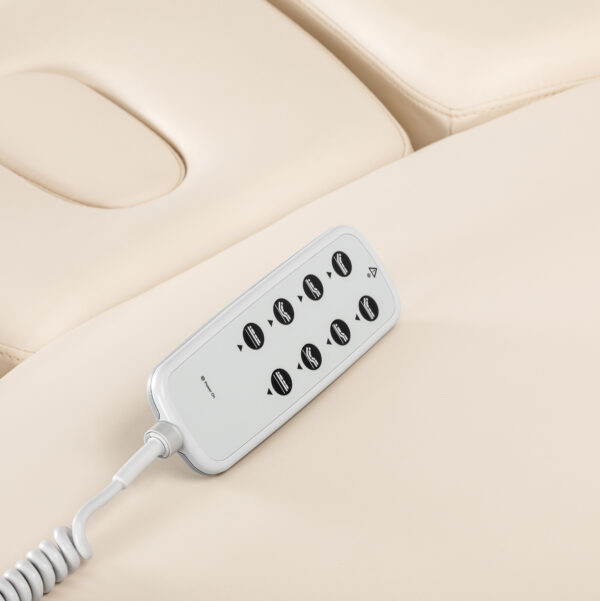 Elektrische SPA-ligstoel Sillon Relax crème met lichtbruine basis 17