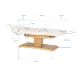 Elektrische SPA-ligstoel Sillon Relax crème met lichtbruine basis 20