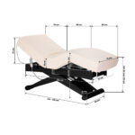 Elektrische SPA-ligstoel Sillon Siesta crème met zwarte voet 20