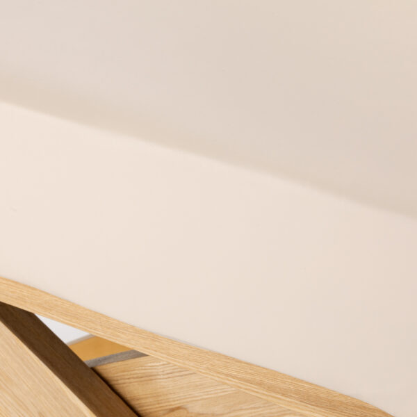 Elektrische SPA-ligstoel Sillon Siesta crèmekleurig met lichtbruine basis 18