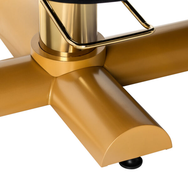 Sillon Corona wimper behandelstoel zwart met gouden voetstuk 9