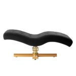 Sillon Corona wimper behandelstoel zwart met gouden voetstuk 4