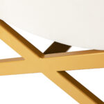 Witte Sillon Umbra wimper behandelstoel met gouden voet 10