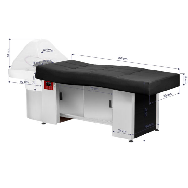 Gabbiano Head Spa 017B haarwasbed zwart 17