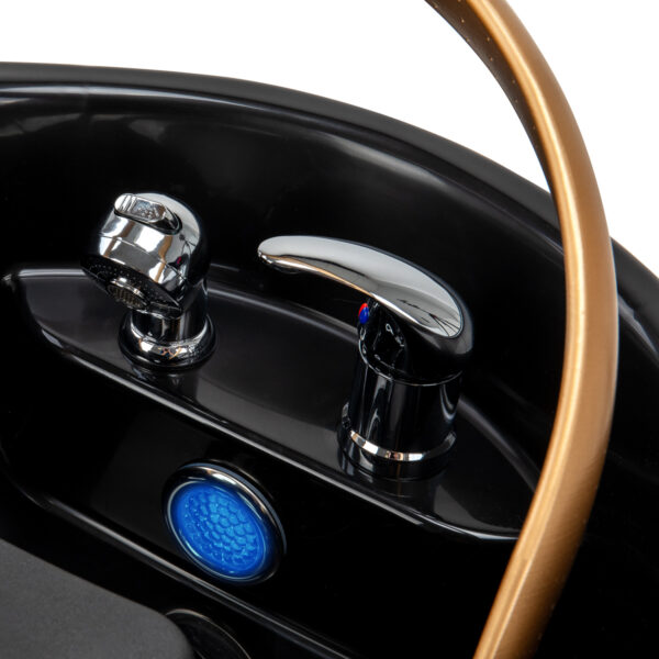 Gabbiano Head Spa Sea 501 Kapperswastafel met ligstoel zwart 6