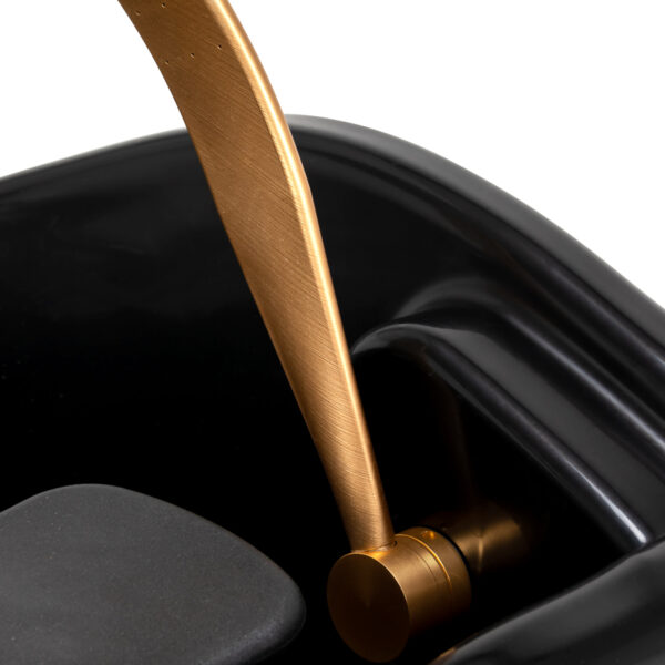 Gabbiano Head Spa Sea 501 Kapperswastafel met ligstoel zwart 10