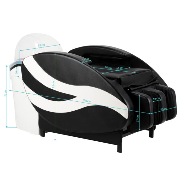 Gabbiano Head Spa Sea 501 Kapperswastafel met ligstoel zwart 20