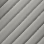 Gabbiano Levi barberstoel met zwart frame en grijze stiksels aan de achterkant. 13