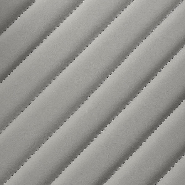 Gabbiano Levi barberstoel met zwart frame en grijze stiksels aan de achterkant. 13