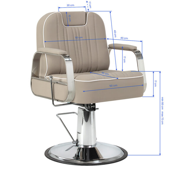 Barberstoel Gabbiano Rufo beige 12