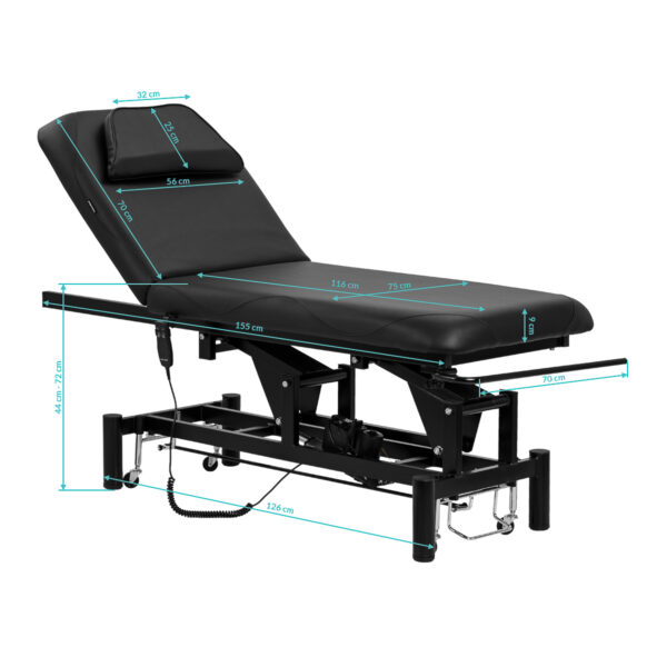 Elektrische massagetafel Azzurro 684A 1 motor zwart 18