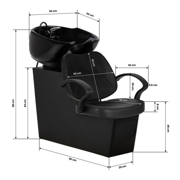 Kapper wasunit Hair system Borneo zwart 11