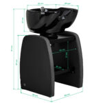 Kapper wasunit Omega Aqualina zwart 17