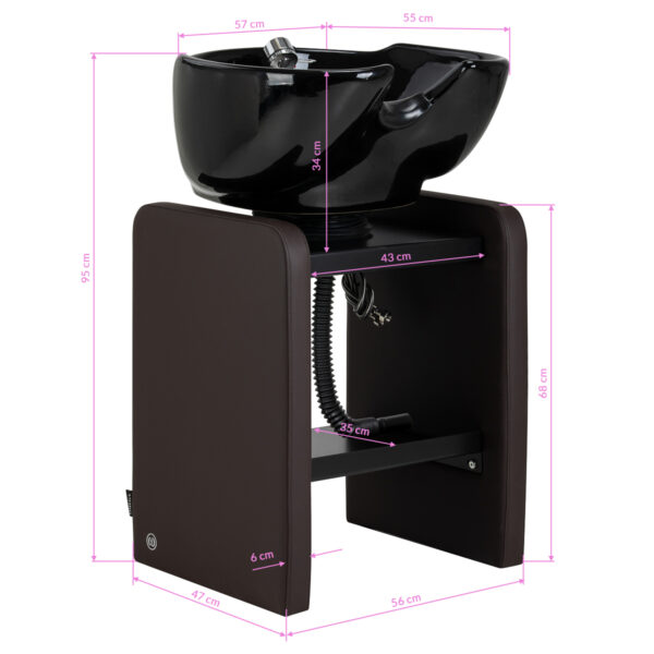 Kapper wasunit Omega Nautica bruin 16