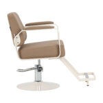 Kappersstoel Omega Aurora lichtbruin 2