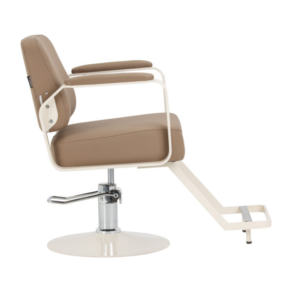 Kappersstoel Omega Aurora lichtbruin 2