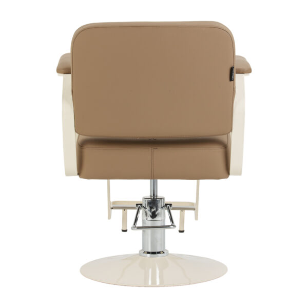 Kappersstoel Omega Aurora lichtbruin 4