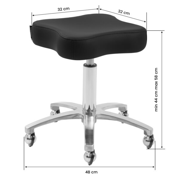 Omega Supremo apperskruk tabouret zwart 5