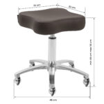 Omega Supremo kapperskruk tabouret bruin 5