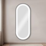 BLISS ledspiegel ovaal dimbaar zwart MUDI