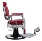BUZZ barberstoel stijlvol aluminium frame donkerrood MUDI