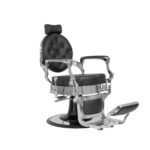 BUZZ barberstoel stijlvol aluminium frame zwart MUDI