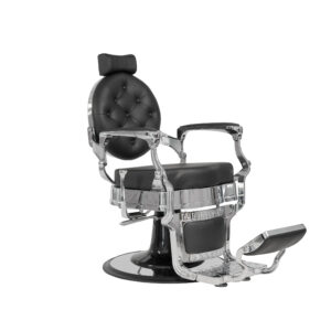 BUZZ barberstoel stijlvol aluminium frame zwart MUDI