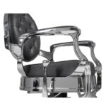 BUZZ barberstoel stijlvol aluminium frame zwart MUDI