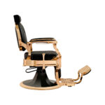 CAESAR + GOLD elegante barberstoel aluminium onderstel goud MUDI