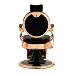 CAESAR + GOLD elegante barberstoel aluminium onderstel goud MUDI
