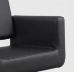 CHIC Q kappersstoel vierkante voet zwart MUDI