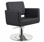 CHIC R kappersstoel ronde voet zwart MUDI