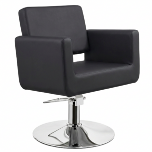 CHIC R kappersstoel ronde voet zwart MUDI