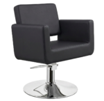 CHIC R kappersstoel ronde voet zwart MUDI