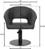 Cosmo zitting zwart PLANET HAIR