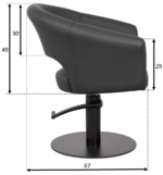Cosmo zitting zwart PLANET HAIR