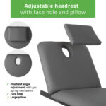 Fortis 2 elektrische behandeltafel handbediening hoofdkussen grijs Habys