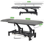 Fortis 2 ERGO elektrische behandeltafel voetbediening grijs Habys