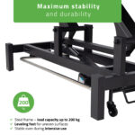 Fortis 2 ERGO elektrische behandeltafel voetbediening grijs Habys