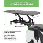 Fortis 2 ERGO elektrische behandeltafel voetbediening grijs Habys