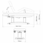 Gemini Flex elektrische behandeltafel verwarmd tafelblad grijs Habys
